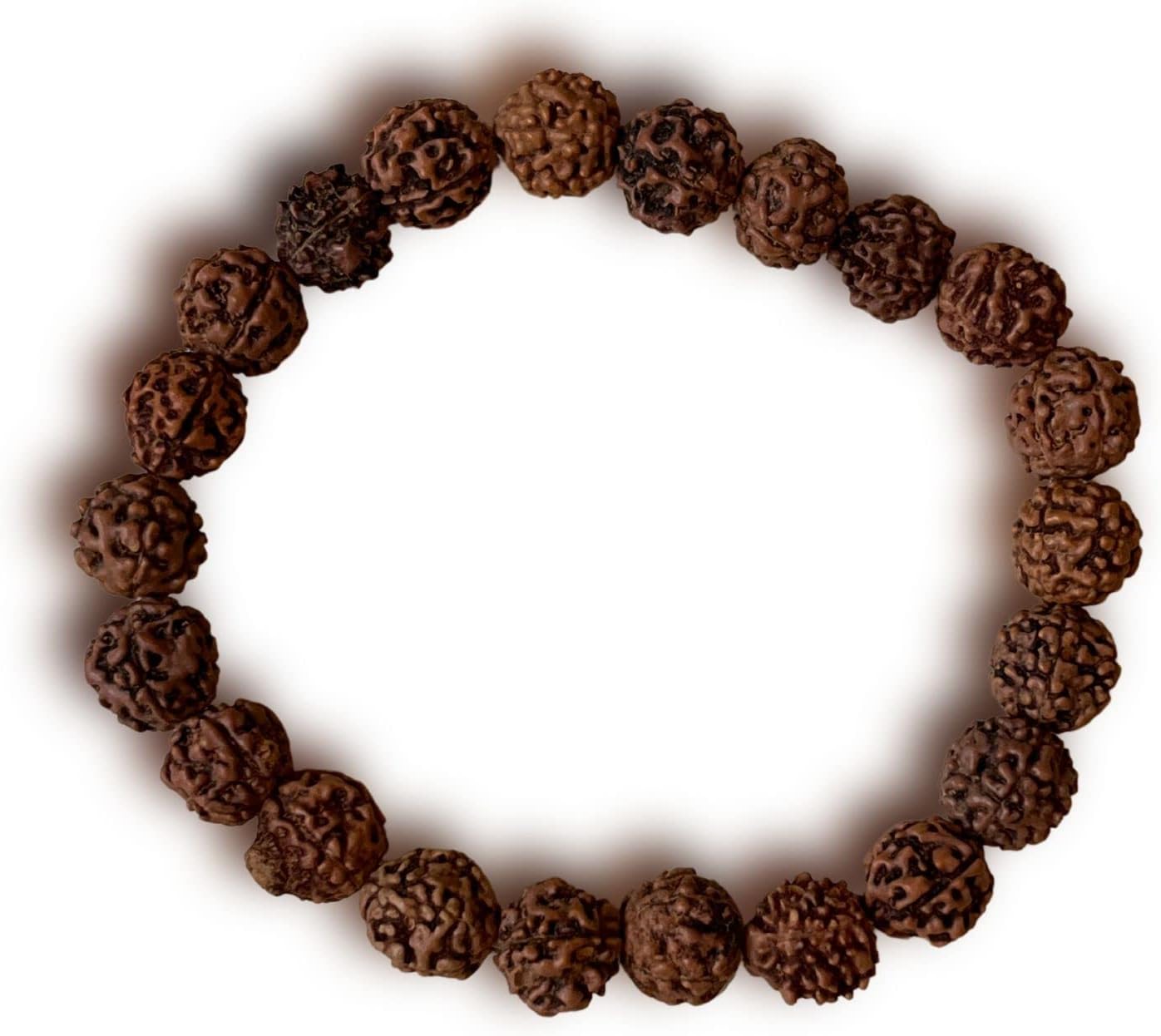 Certified Original 5 Mukhi 8MM Rudraksha Bracelet, Stretch Bracelet, Authentic Genuine Natural Rudraksh for Man & Women with Lab Certificate.