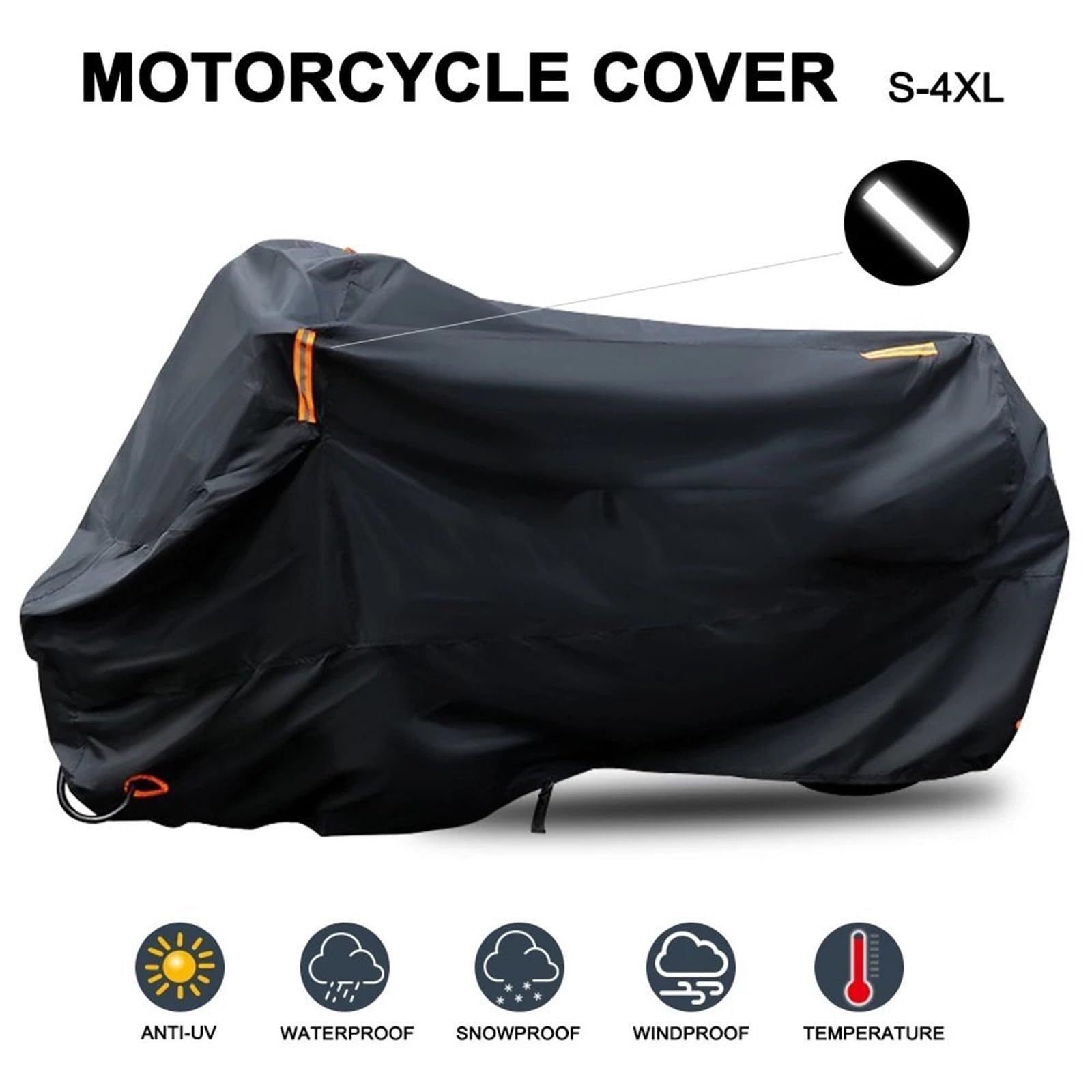 Pokrowiec na motocykl Wodoodporny pokrowiec na mot Pokrowiec na motocykl wodoodporny na zewnątrz przez cały sezon pyłoszczelny ochronny UV Moto skuter osłona przeciwdeszczowa R 1200 GS R1200GS(2XL for