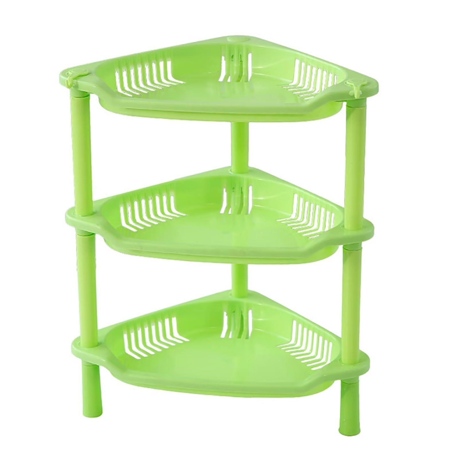 Typutomi 3 Tier Shower Caddy Organizer Shelf Corner Plastic Countertop Shelf Multifunctional Hollow Out Desktop Rack Cosmetic Storage
