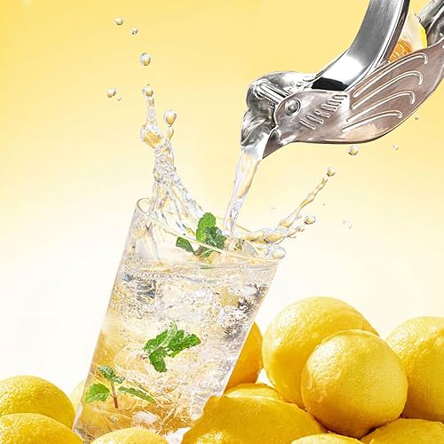 Miniatura 3 de Exprimidor de limón de 3 piezas, exprimidor manual de limón portátil, exprimidor de lima, exprimidor de mano en forma de pájaro para naranja, limón,