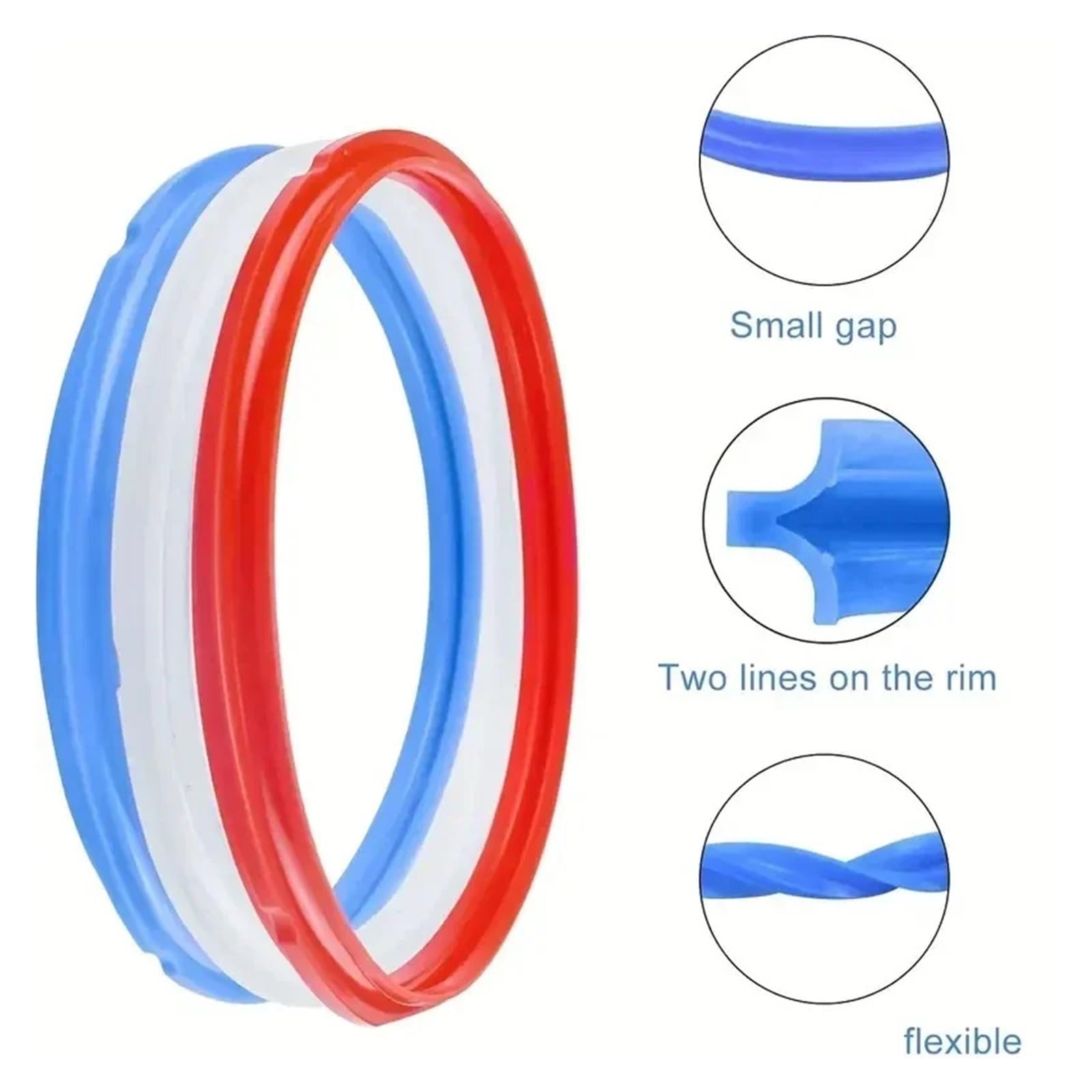 Topfdichtungsring Pot, Hochspannung, elektrischer Druck, 5qt/6qt Topf, Silikon-Dichtungsring, 1 Stück(Blue)