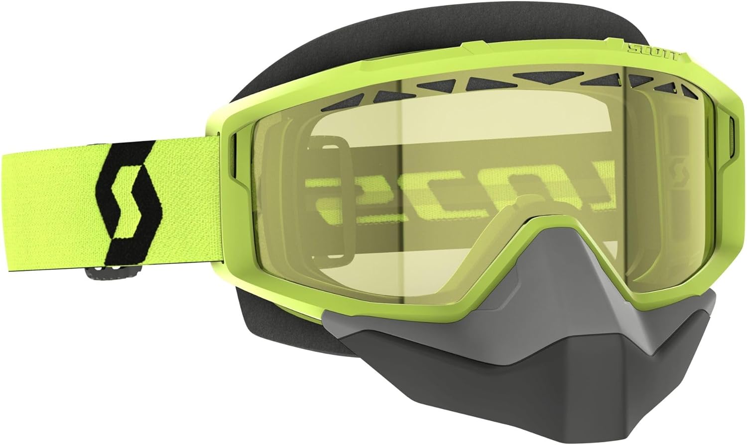 Scott Primal Snowcross Goggles OSFM Yellow/Black/Yellow Lens