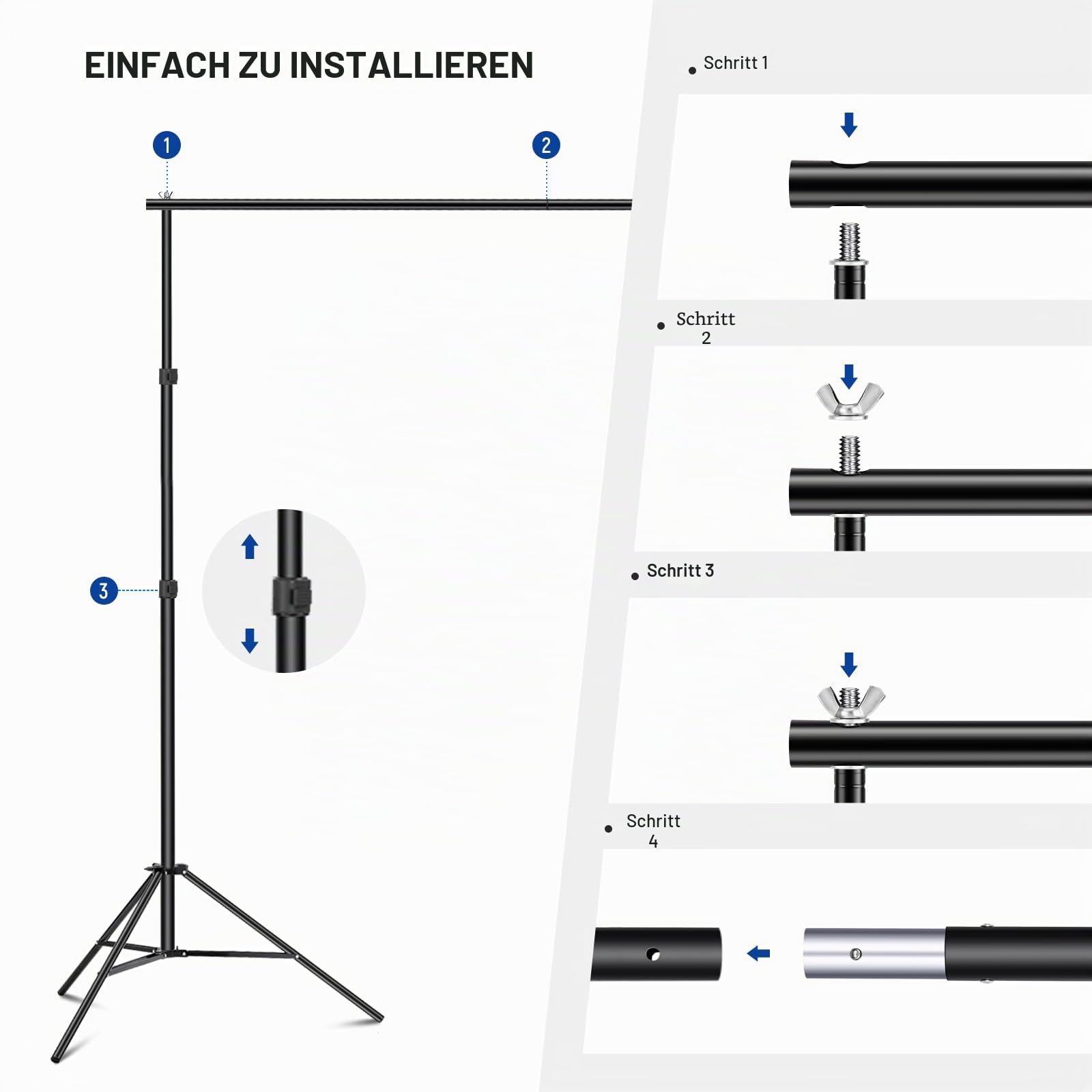 Neewer Backdrop Ständer 3m x 2m – Bild 4