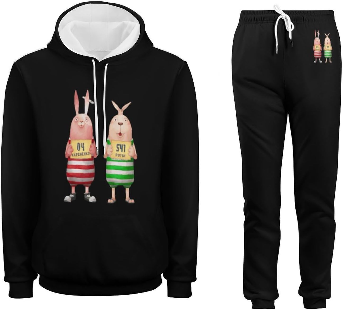 [IcAsse] ウサビッチ ジャージ メンズ 秋服 ウェア 上下セット パーカー ジャージ 上下 スエット 大きいサイズ ゆったり