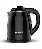 Crompton ActivHot Electric Kettle | 1.2 Litres | Cool Touch | Black