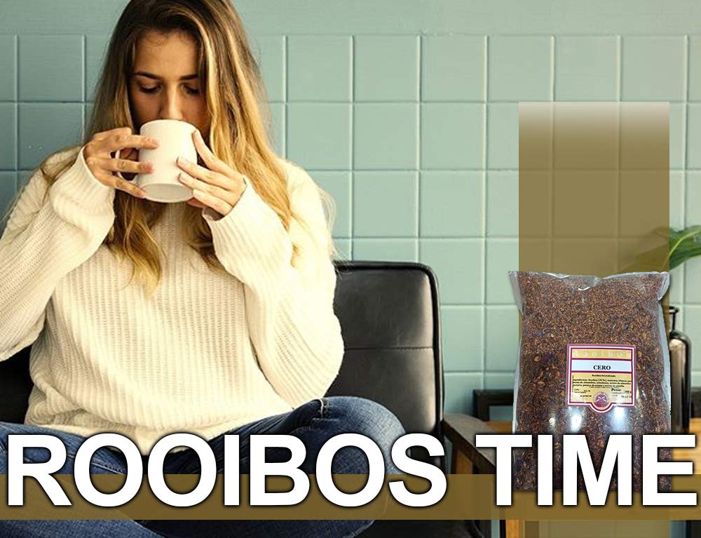 SABOREATE Y CAFE THE FLAVOUR SHOP Tè Rooibos Zero In Filo Foglia alla Rinfusa Infusione Naturale Dimagrante 1 Kg
