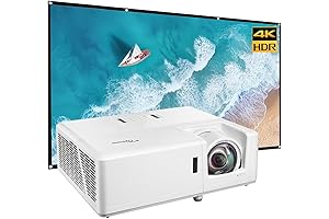 Optoma GT1090HDR Projector with 120" Projector Screen