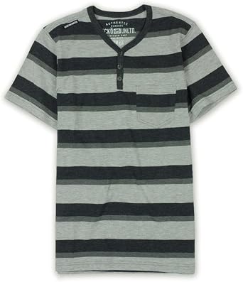 Ecko Unltd. Mens Heather JSY Stripe Henley Shirt