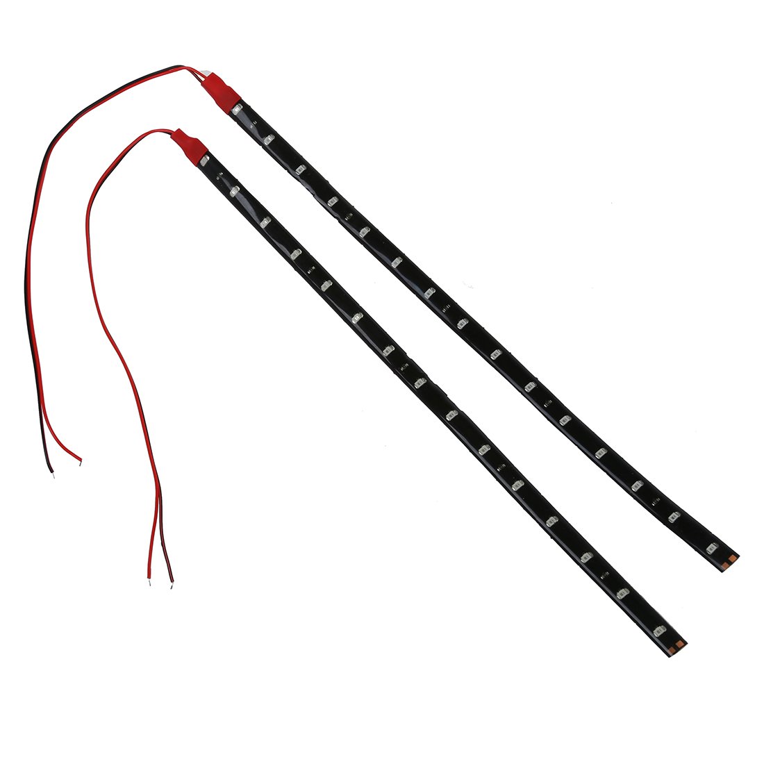 worien 2 x String Lights 15 LED Strips 30 cm Red Light Chain 12V