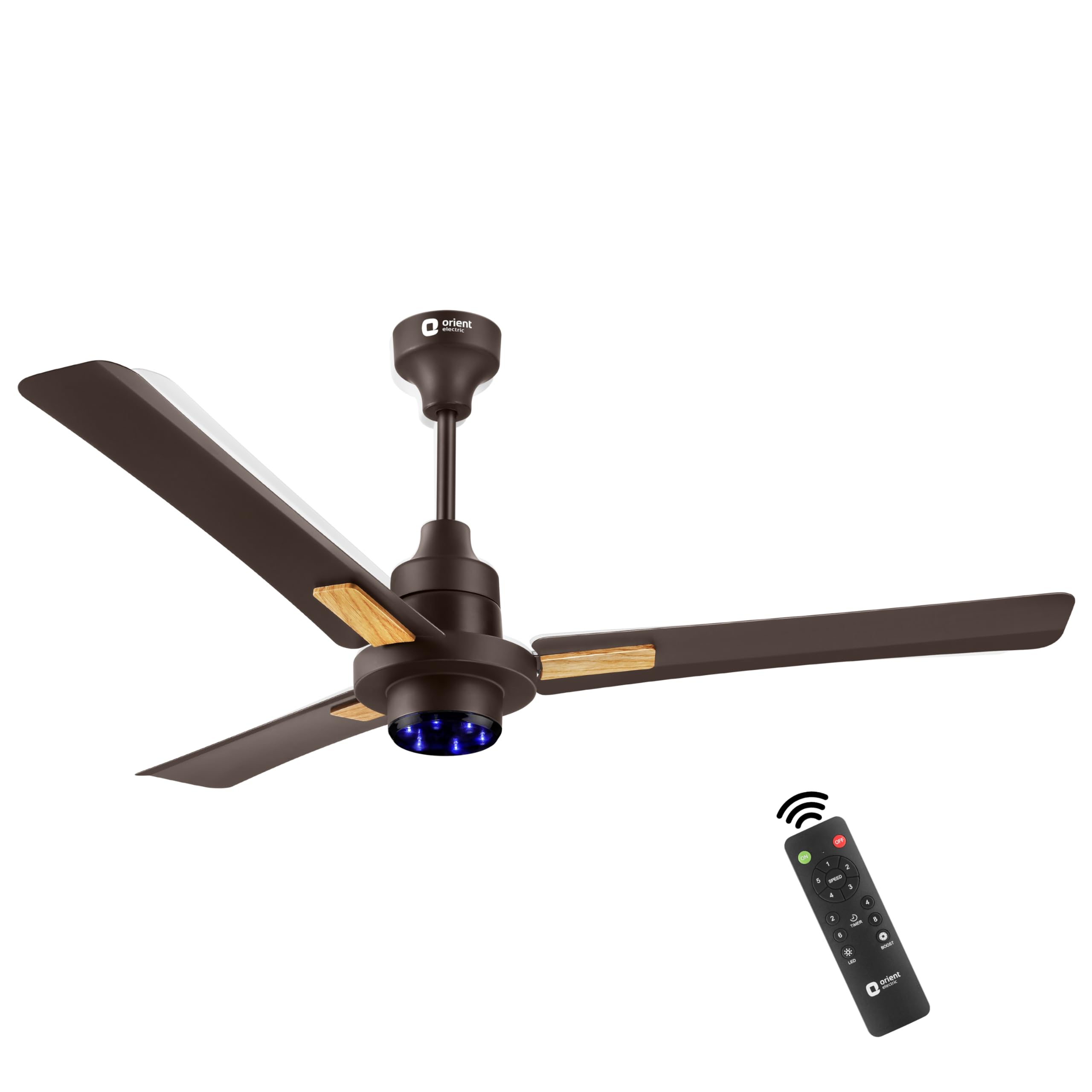 Orient Electric’s 1200mm I Tome Plus| BLDC energy saving ceiling fan | BEE 5-star rated | Ceiling fan with LED lights | Saves up to 50% on electricity bills | 3-year warranty | Smoke Brown, pack of 1