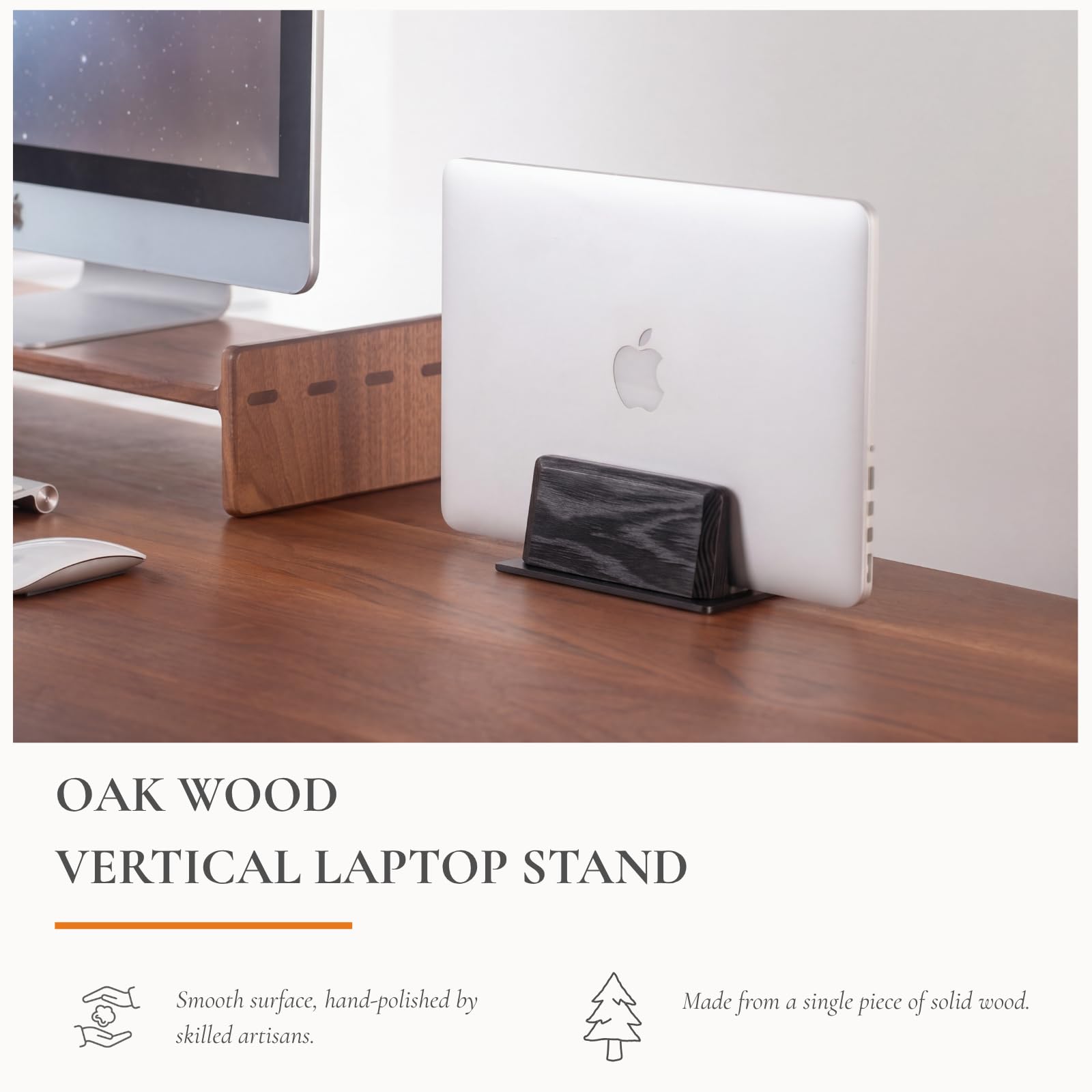 Vandroop Supporto verticale per computer portatile con doppio slot da 1,60