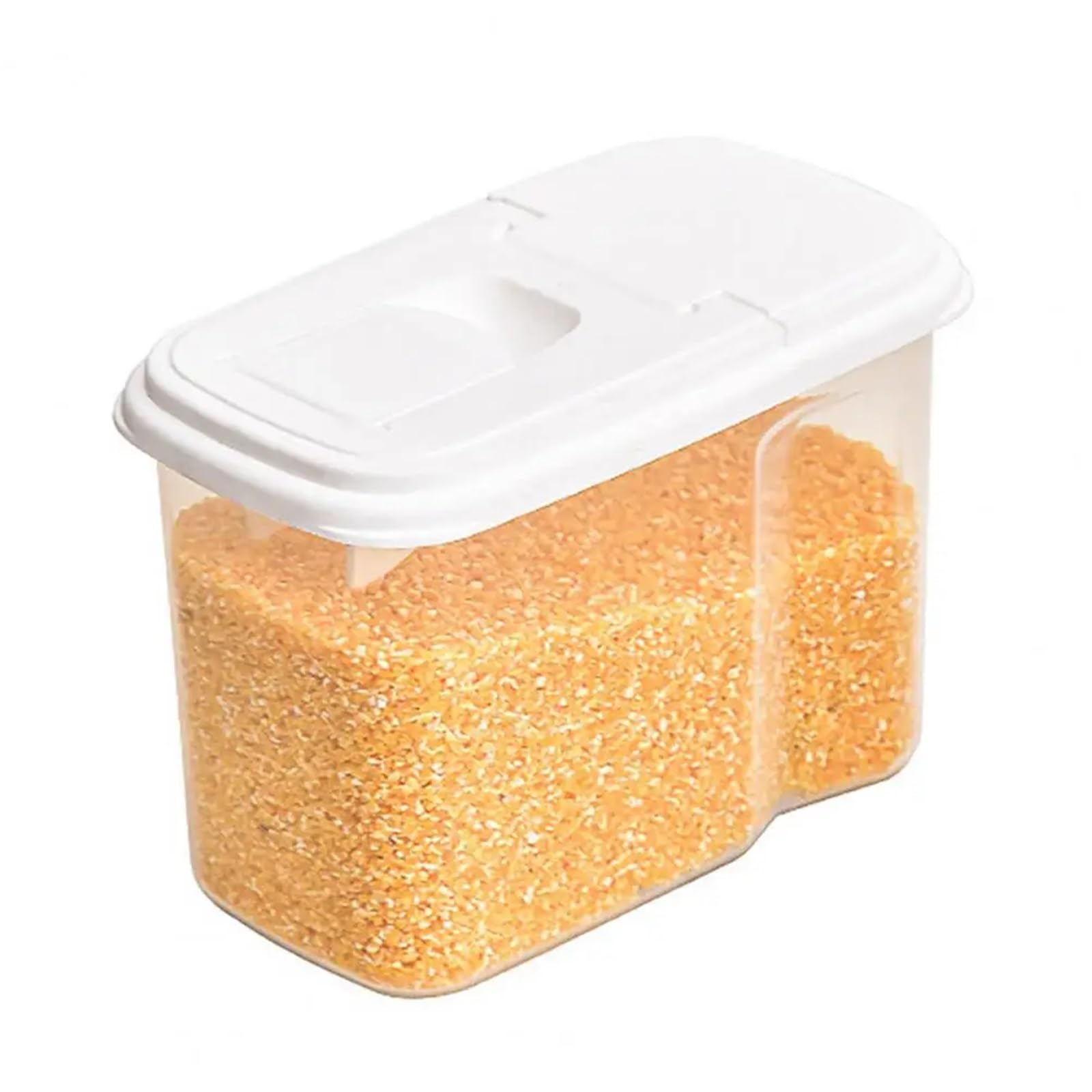 UBOHUZ Food Storage Box Grain Container With Filter Lid Transparent Sealed for Kitchen & Pantry