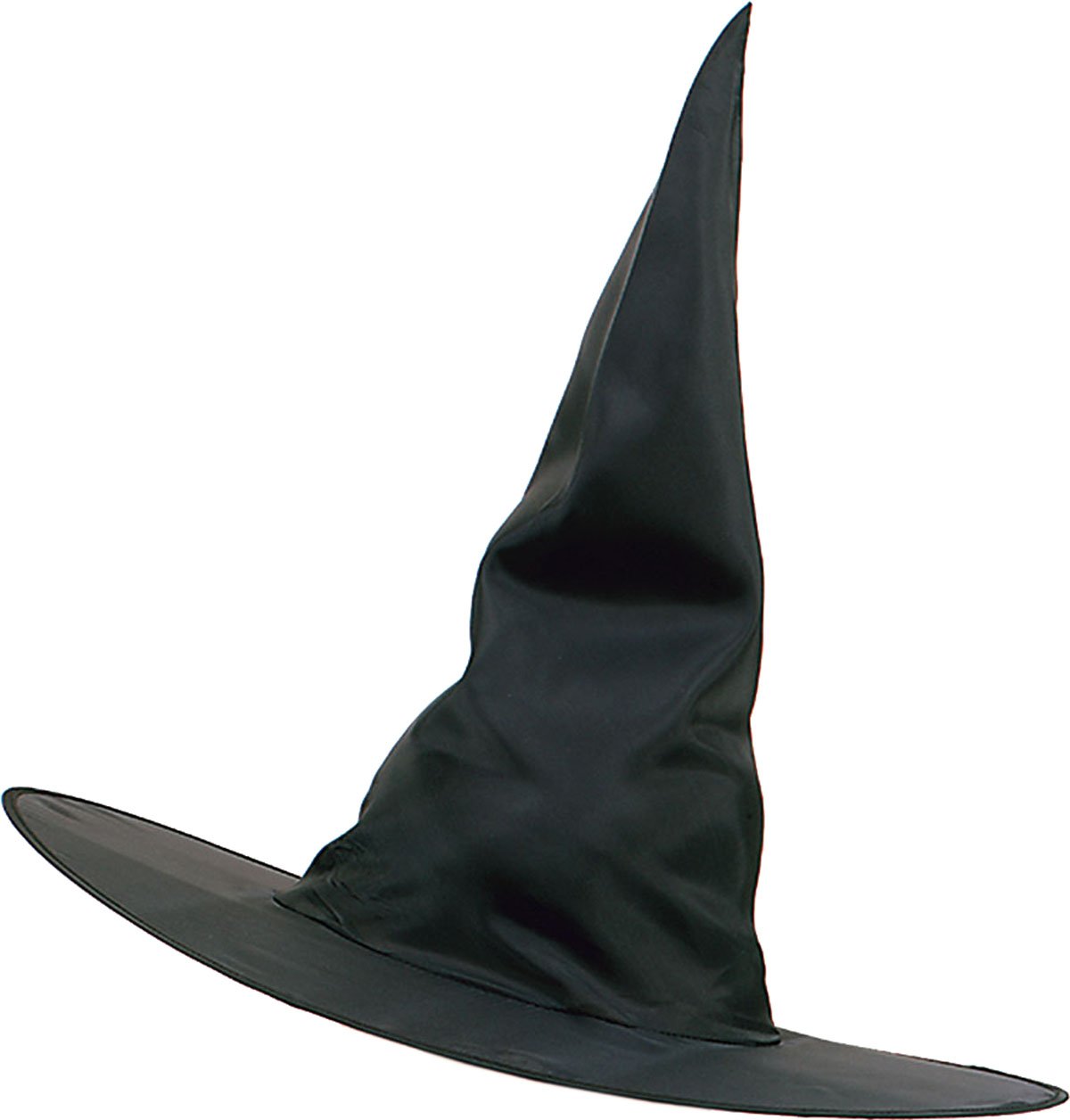 Bristol Novelty Unisex Black Halloween Fancy Club Party Accessory Adult Witch Plain Nylon Hat Uk