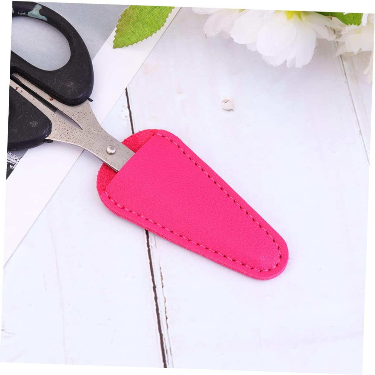 6pcs Scissors Protective Cover Nipper Cap Pu Leather for Beauty Tools Scissors Beauty image 4