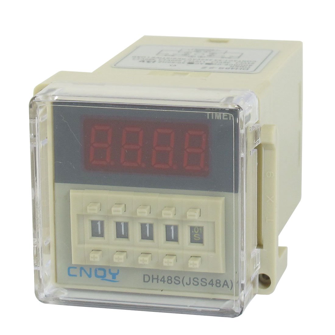 Gvbaepieo One Color Dh48s-2Z Power On Digital Time Timing Delay Relay 8-Pin 0.01S-9999H Ac/Dc12v
