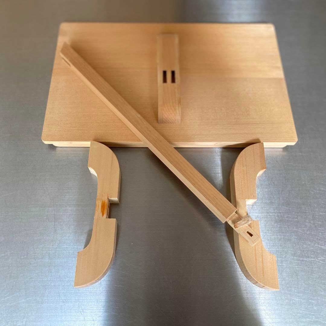 木製見台（譜面台）邦楽（尺八）向き　組立式 木製見台 譜面台 邦楽 尺八 向き 組立式 四個セット 木製見