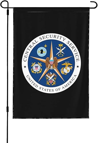 LIFANGMI Seal of the United States Central Security Service Garden Flag 28"x40" Inch Double Sided Garden Flags Home Lawn Outdoor Decor Flags Party