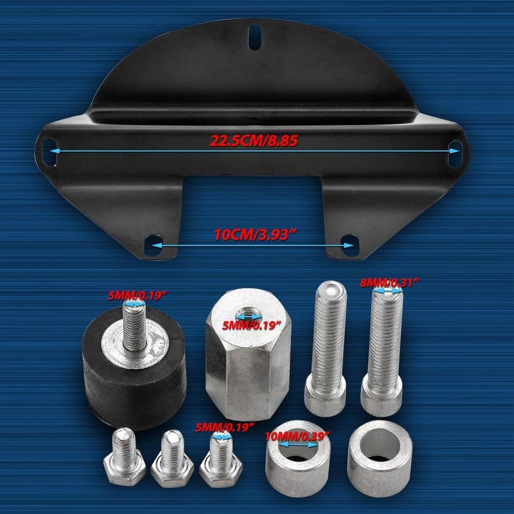 KaTur Motorrad-Scheinwerferverkleidung für Frontscheinwerfer, mit Gabelhalterung für Harley-Davidson Sportster, Café Racer, Drag Bike, Dyna FX/XL ab 1973
