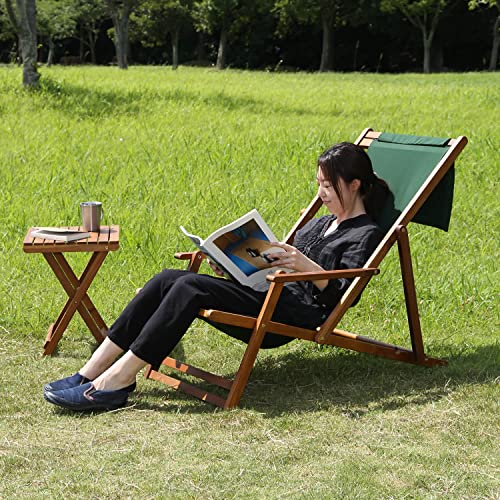 不二貿易 デッキチェア グリーン 79498 6枚目