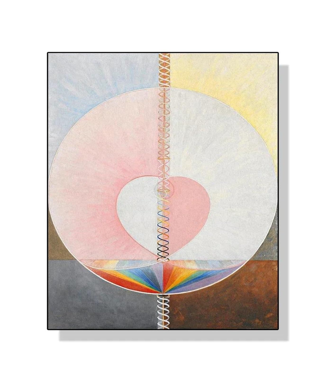 BYAMBD Aesthetic Pictures Abstract Exhibition Museum Poster Print Bohemian Scandinavian Wall Art Picture Home Room Decoration Frameless(E,40x50cm)
