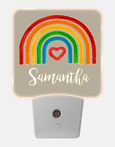 Miniatura 24 de Luces nocturnas personalizadas enchufables a la pared para dormitorio de niños con sensor de encendido/apagado automático, luz nocturna LED blanca