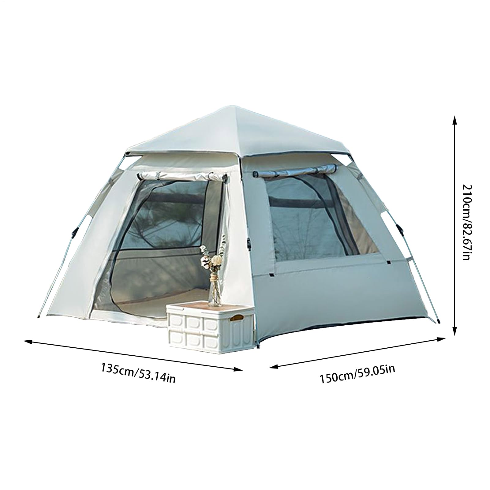 Tienda de campaña, montaje fácil e impermeable, tienda de campaña para exteriores, apertura automática, para montañismo, picnic, senderismo, mochila de hombro para adultos, adolescentes, parejas y