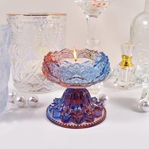 Miniatura 9 de 3 portavelas de silicona, moldes de candelita de loto, moldes de resina para candelabros de resina, moldes de silicona de fundición epoxi para