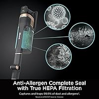 Vista 5 de Aspiradora inalámbrica SHARK Stratos con Clean Sense IQ y DuoClean PowerFins HairPro - MultiFLEX - IZ840H, Oro Rosa (CRTE93SRKIZ840HRB)