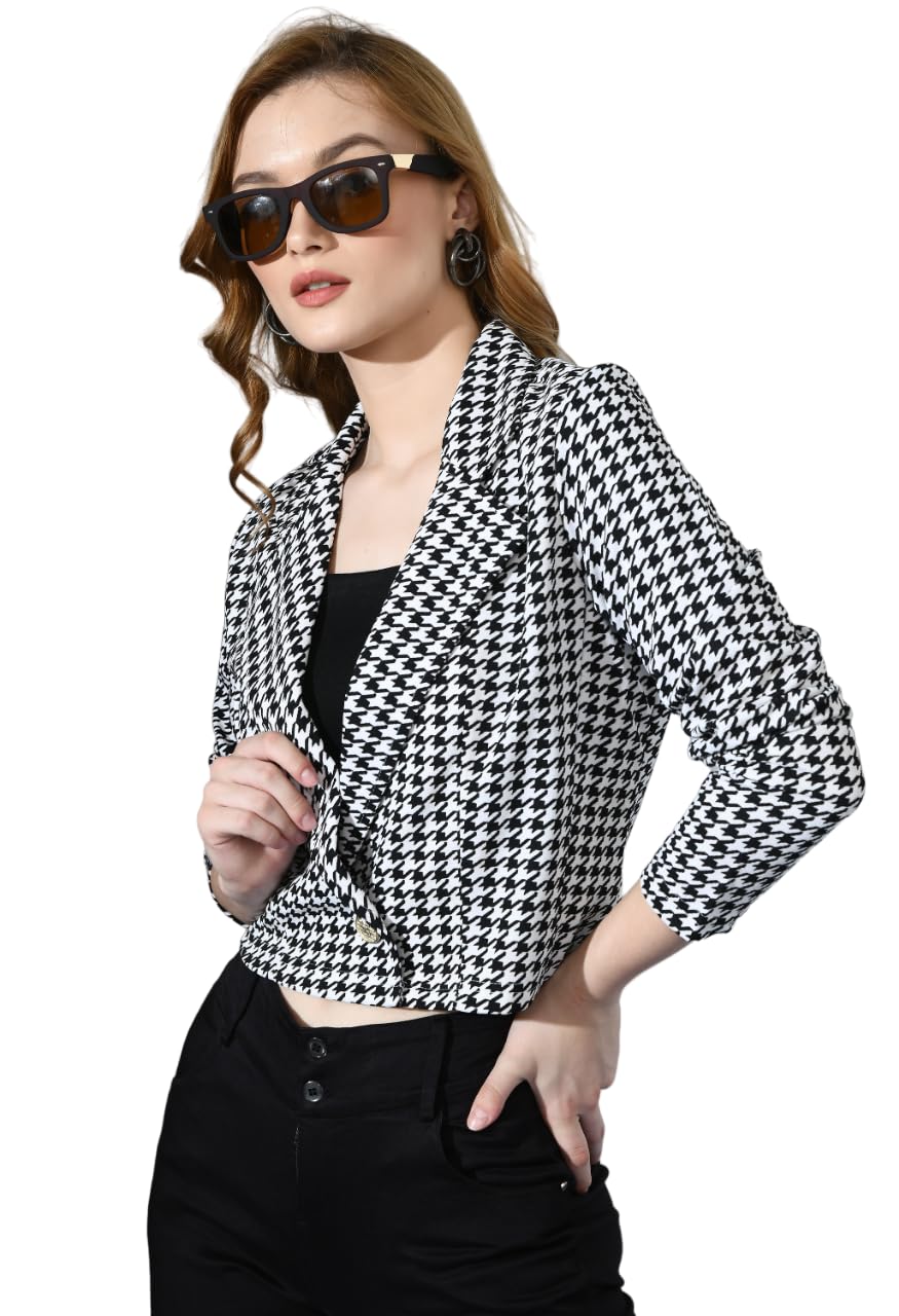 iuga Women's Polyester Blend Regular Length Blazer-picture-38