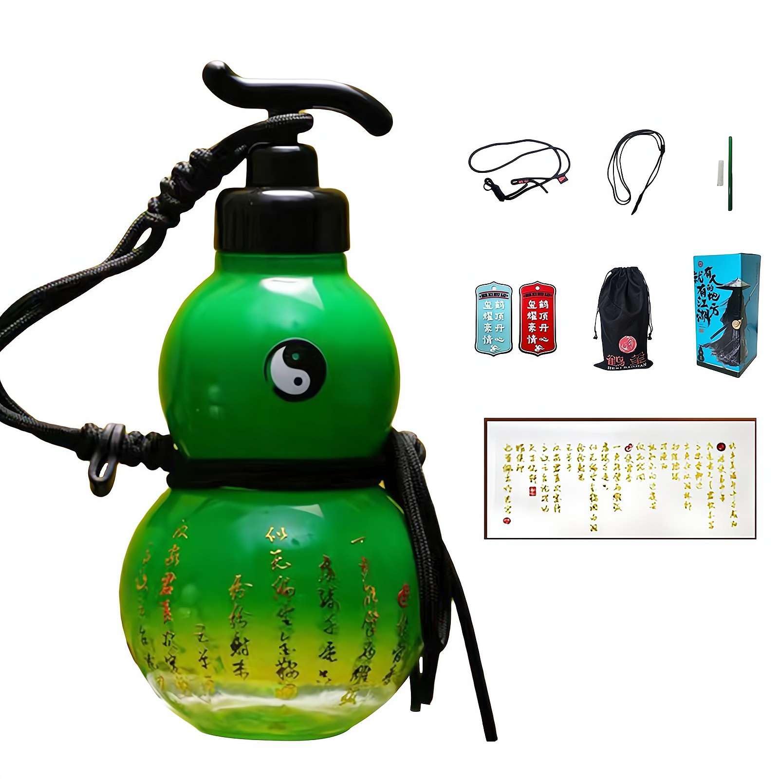 Kürbis-Wasserflasche Aus Tritan – 900 Ml, Auslaufsicher & Mit Band | Retro-Design, Perfekt Für Outdoor & Fitness