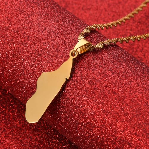 Bijoux d'exception en collier pendentif Madagascar aux finitions haut de gamme