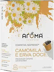 Aroma Selezione Cápsulas De Chá Camomila Com Erva Doce Compatível Com Nespresso Contém 10 Cápsulas