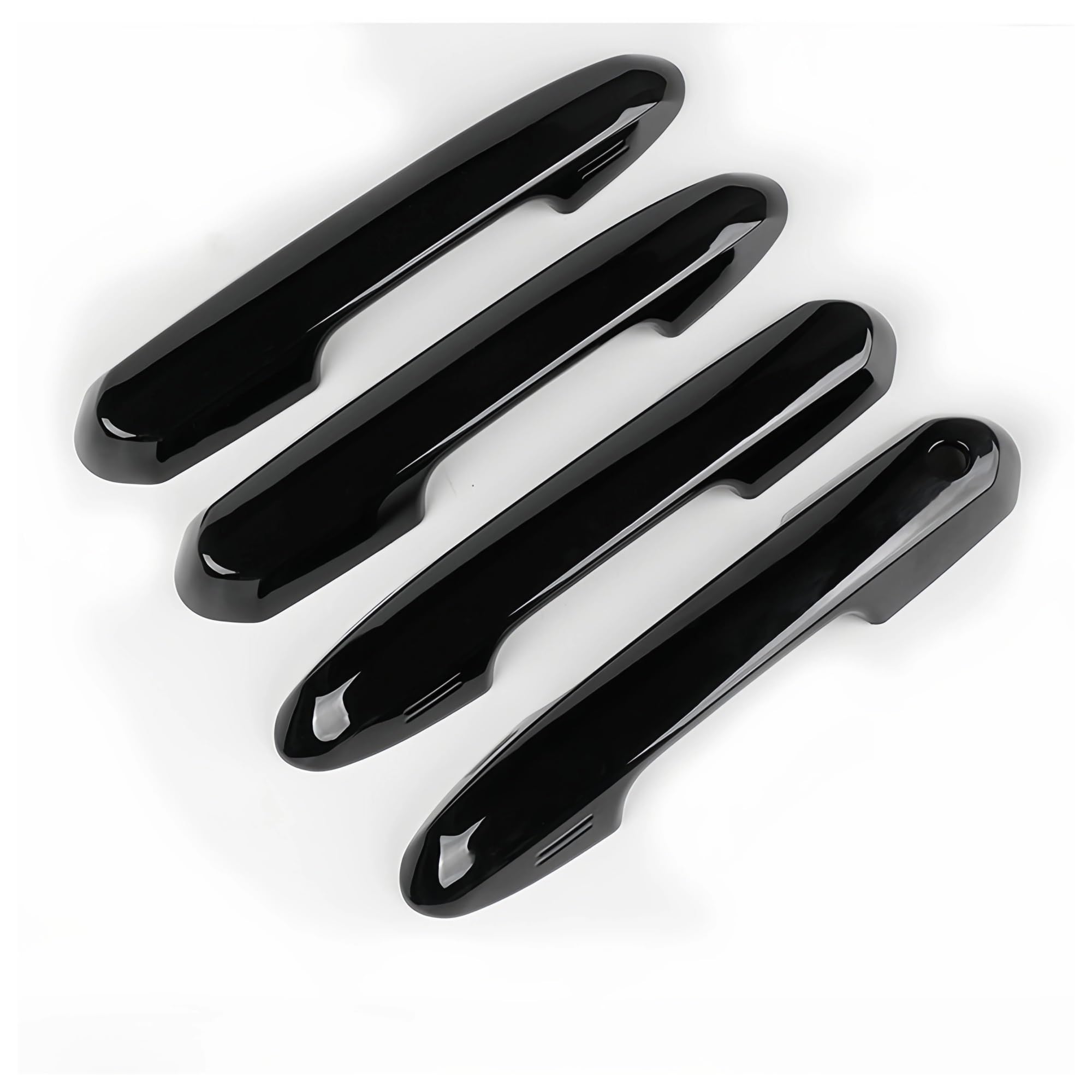Klkwsfgfzk Black Outside Car Door Handle For Toyota For Highlander For Crown For Kluger For Rav4 Abs Material Accessories Car Door Handle Cover(Black)