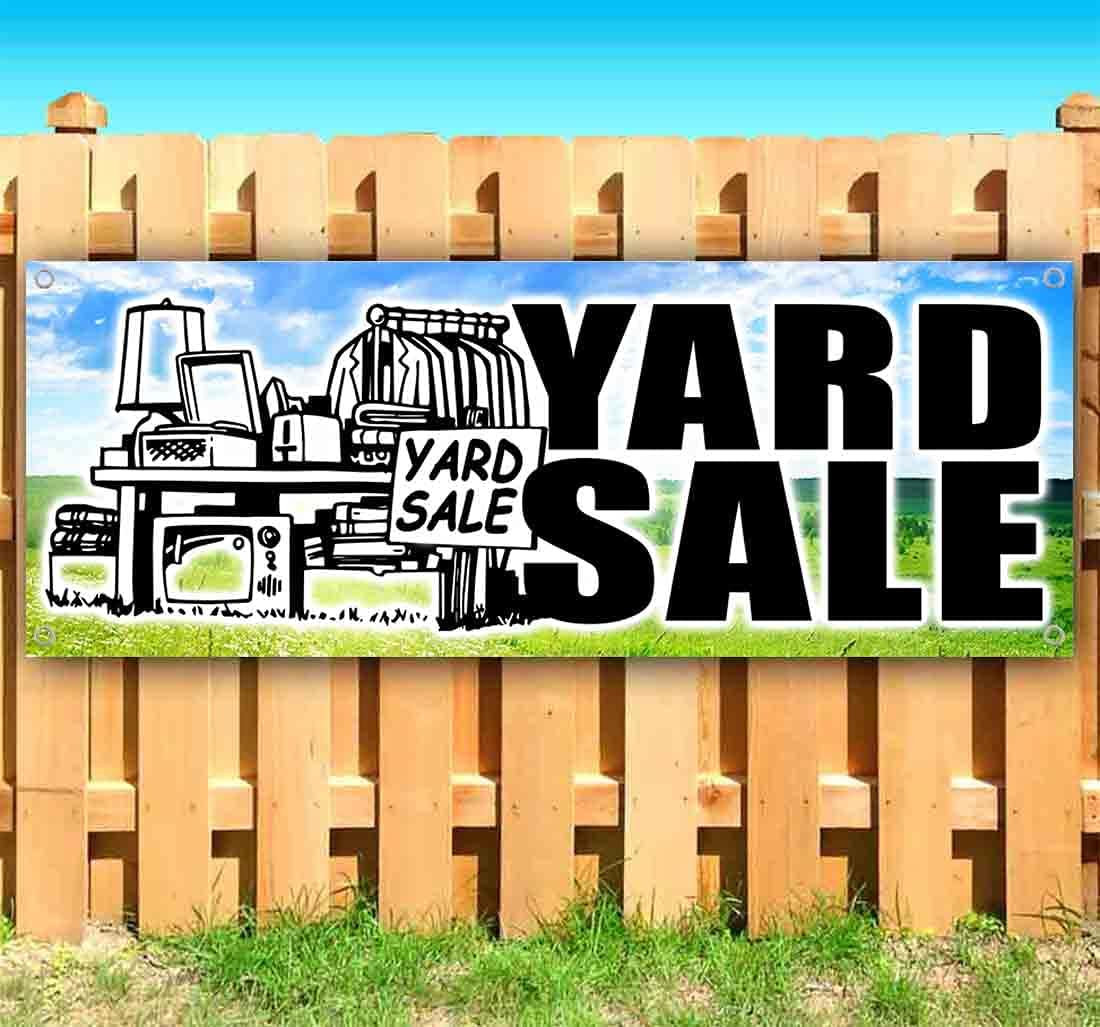 Yardsale 13 oz Banner | Non-Fabric | Heavy-Duty Vinyl Single-Sided with Metal Grommets