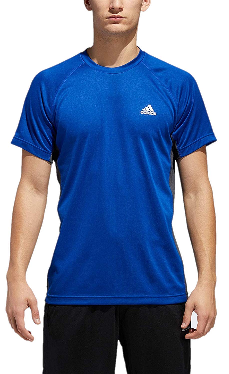 adidasMen's Training Essentials Raglan Tech Tee (Large, Croyal)