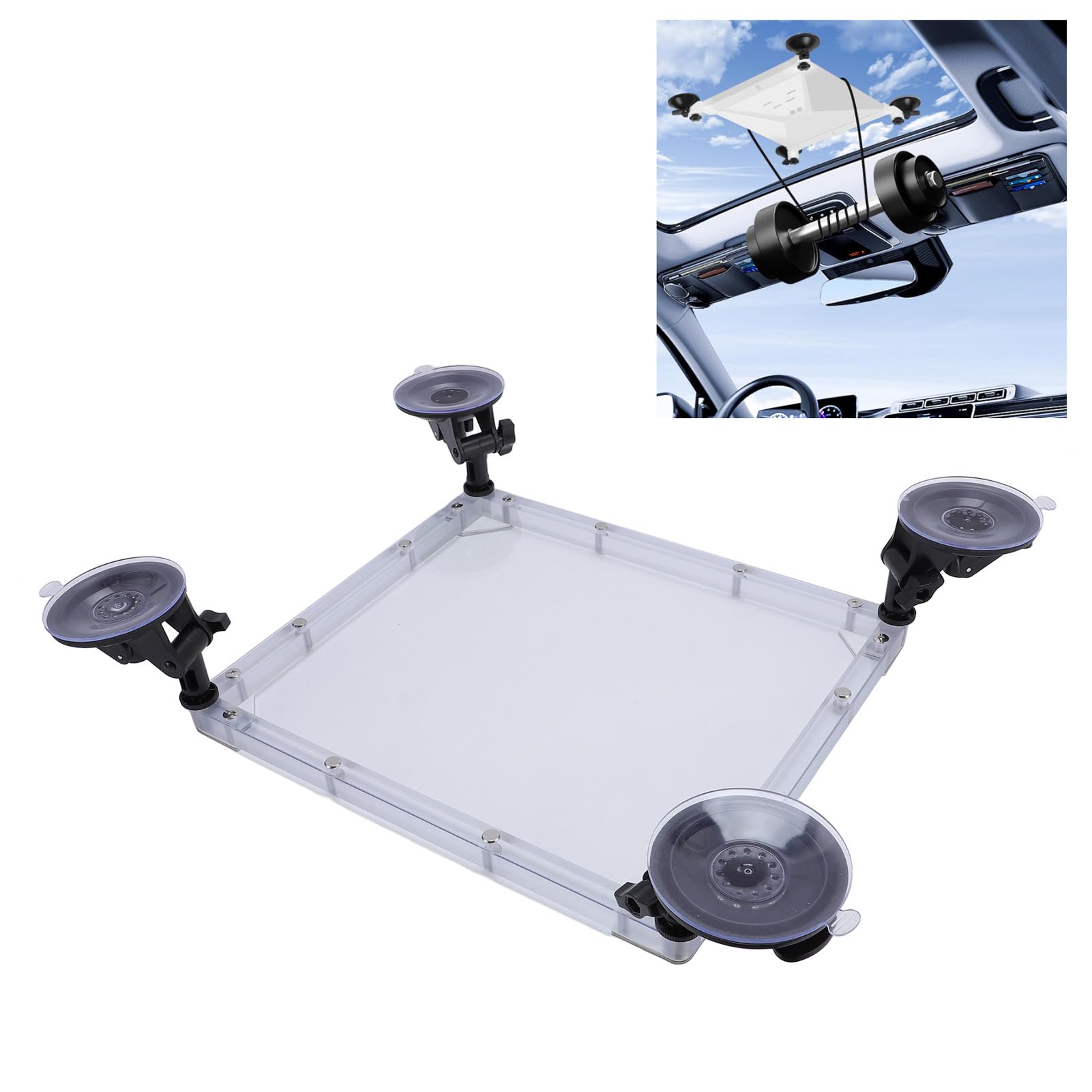PUSOKEI Kit de Montaje con Ventosa para Coches Satélite, Barcos, Aviones. Soporte de Señal Estable y Fuerte para el Techo Corredizo