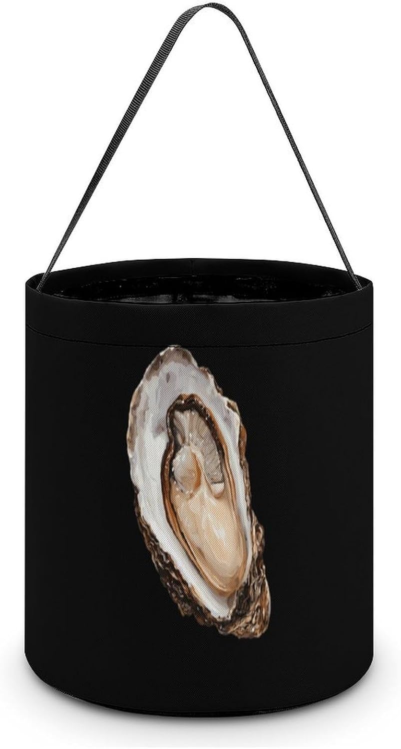 Oyster Shell Halloween Basket Candy Tote Bag Easter Bucket