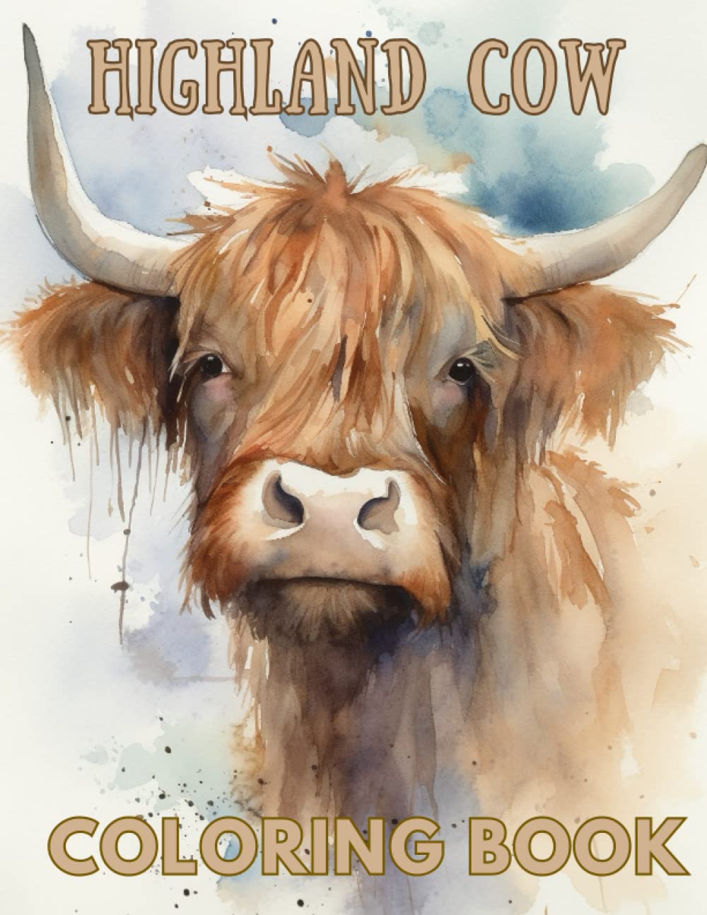 A Scottish Highland Cow Coloring Book - Relaxation and Stress Relief