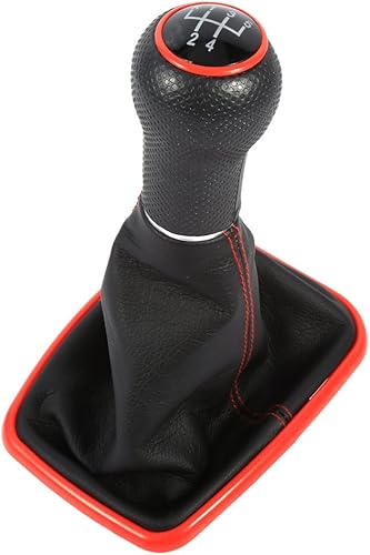 Miniatura 9 de KIMISS Pomos de cambio de 5 velocidades, palanca de cambios de 5 velocidades, palanca de cambios de arranque para Mk4  R32 1999-2005 para Mk4