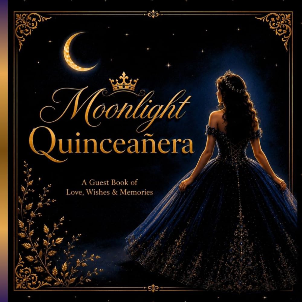 Moonlight Quinceañera Guest Book: Elegant Sweet 15 Birthday Keepsake for Wishes, Signatures & Magical Memories