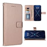 Compatible with Xiaomi Black Shark 4/4 Pro/4s Wallet Case and Leather Flip Card Holder Stand Cell Accessories Mobile Folio Purse Credit Phone Cover for BlackShark 4s Pro Women Men Rose Gold