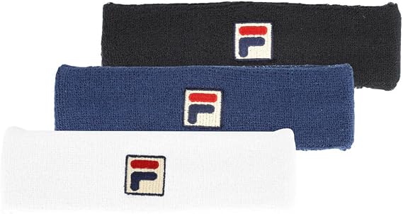 Fila Embroidered Logo Headband-White