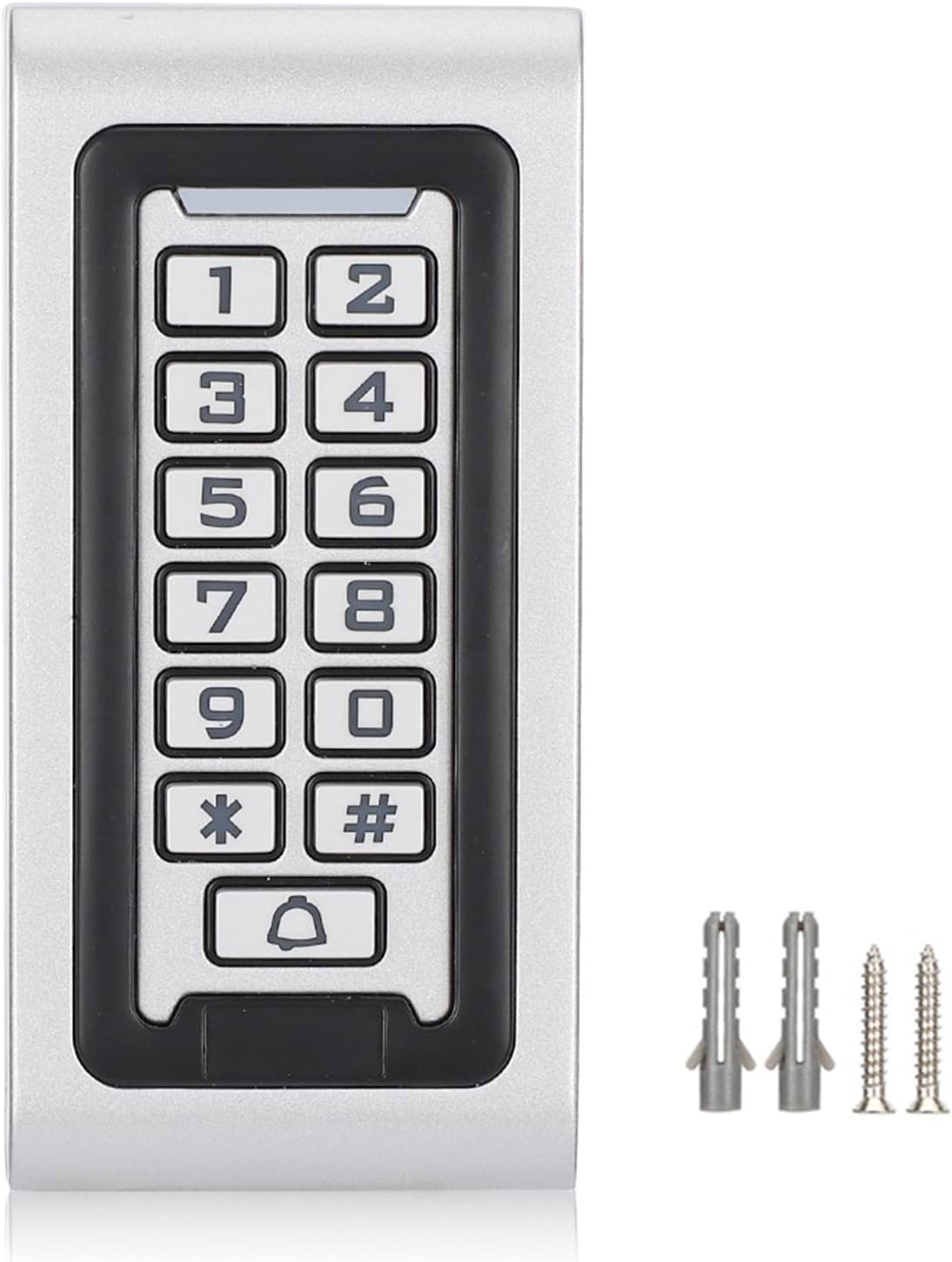 Keypad Access Control System RFID 125kHz Standalone Metal 2000 Users - Fast Door Unlock Under 0.1s, IP65 Waterproof, Secure Password & Card Management