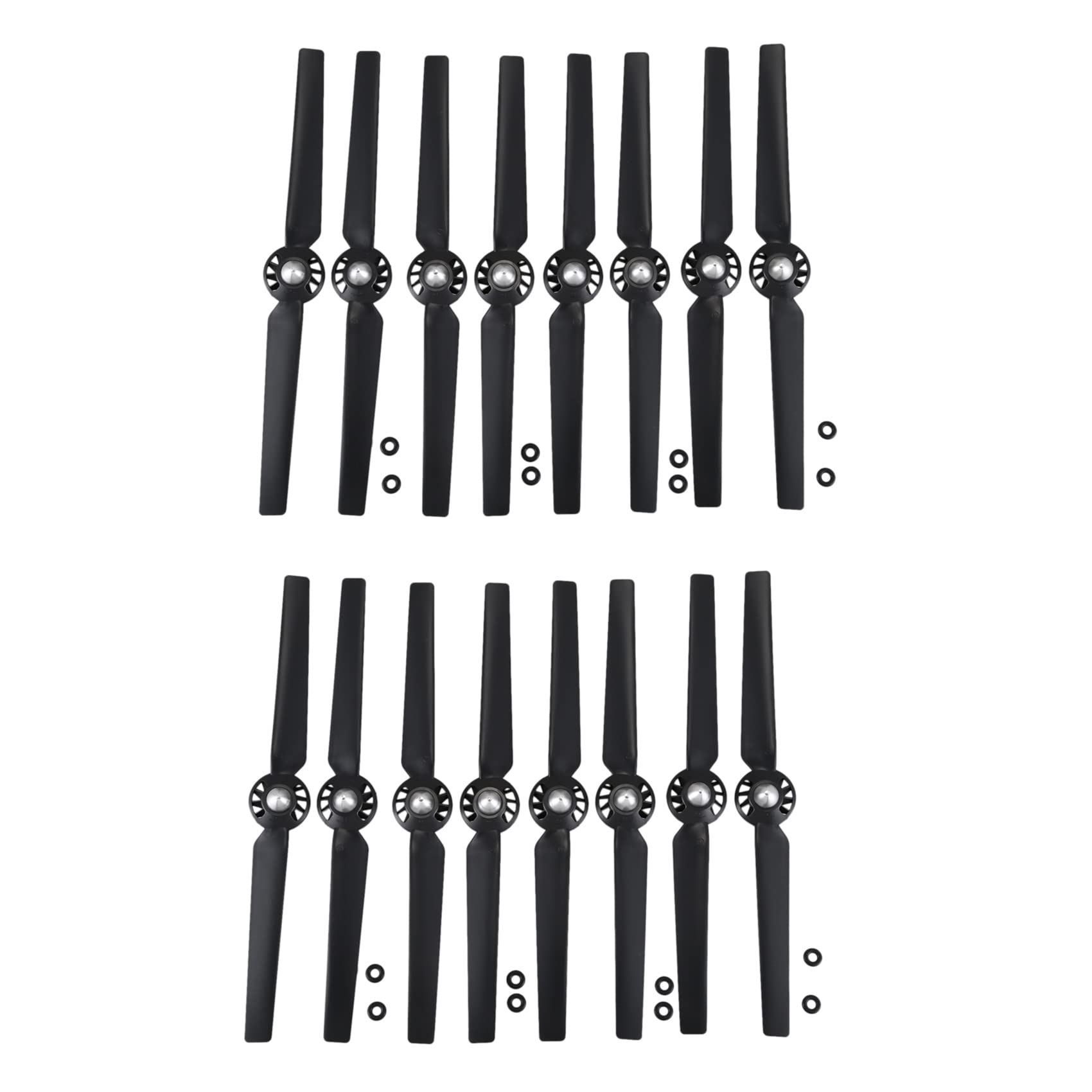 Frobea 16Pcs Propeller for Yuneec Q500 Typhoon 4K Camera Drone Spare Parts Quick Release Props(Black)