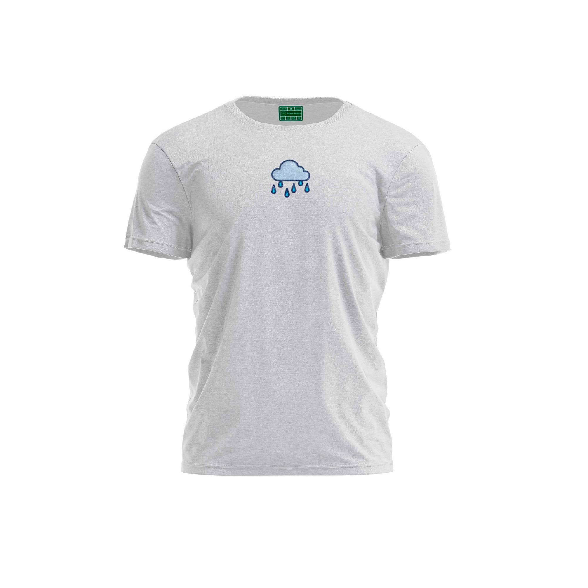 Bona Basics, Digital Print, Basic T-Shirt for Men, 70% Cotton, 30% Polyester, Grey, Casual, Men's Tops, Size: L, Grey, L