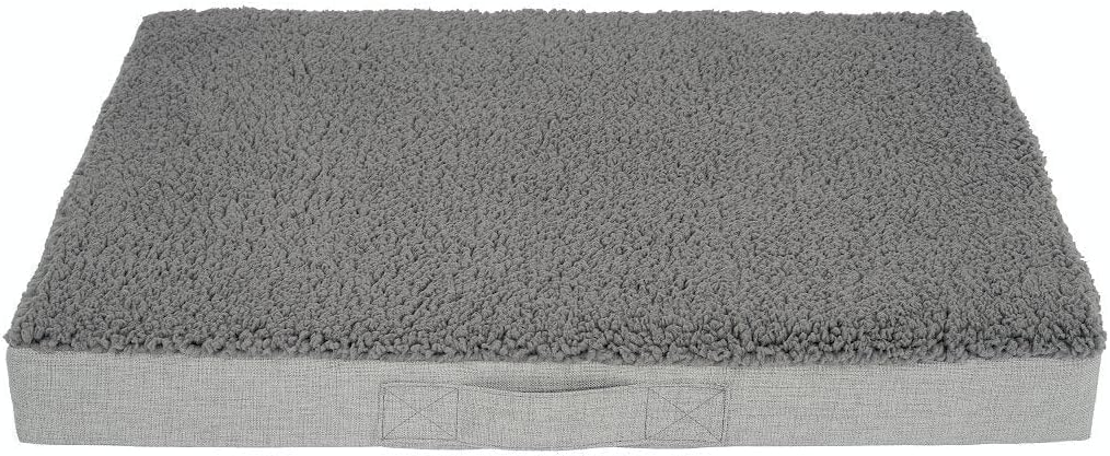 Coussin orthopédique pour chien matelas de repos haut de gamme gris clair