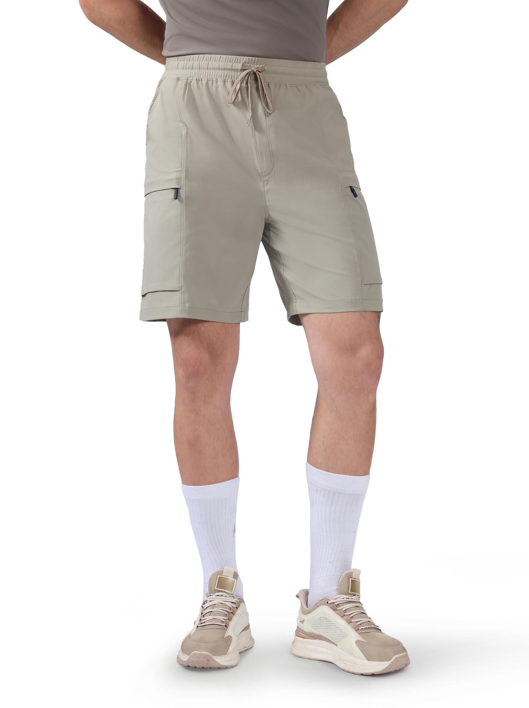 Men's Cargo Shorts TS DuraFlex Quick Dry 4 Pocket Sports Shorts for Gym Outdoor Trekking Regular Fit Mid Rise UPF50+ Anti Odour-image-28