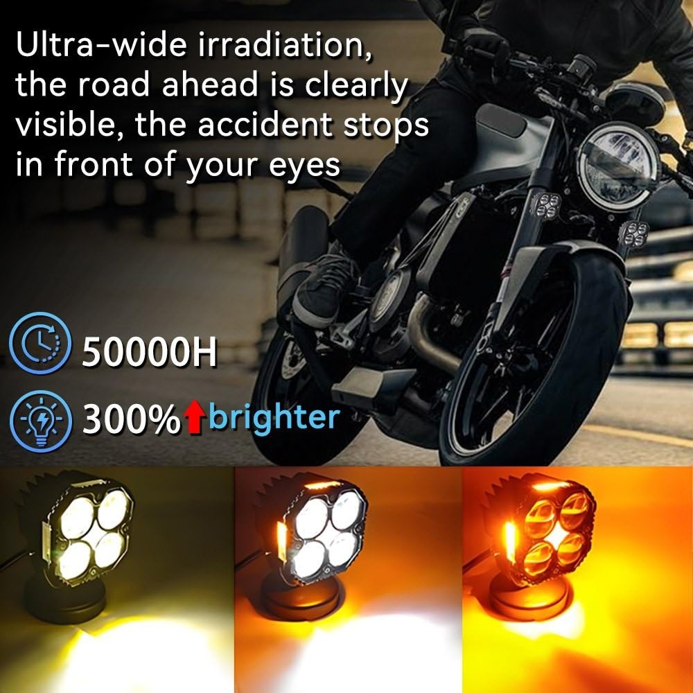 Światło Do Jazdy Reflektory motocyklowe Reflektor Led motocyklowy Hi/lo Beam Moto Światło przeciwmgielne 120W