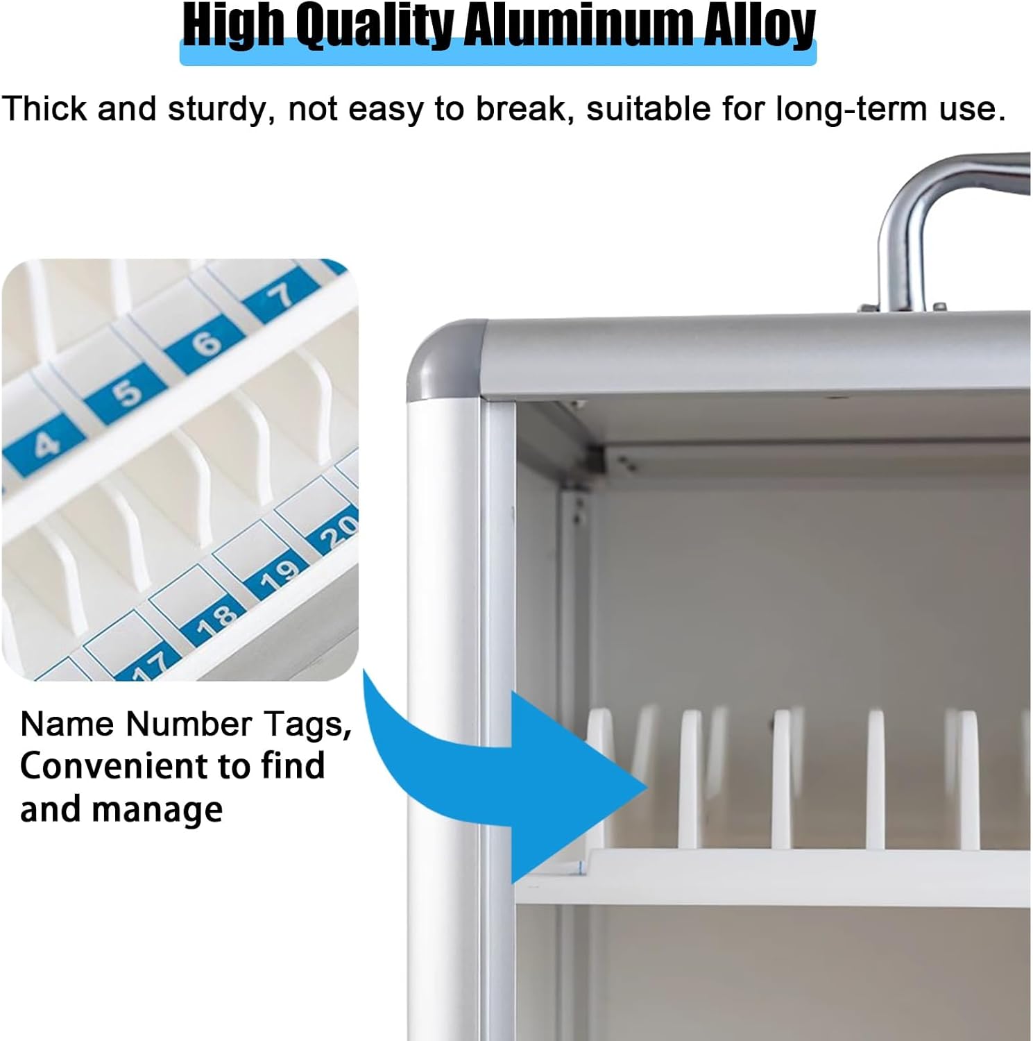 Large Capacity Cell Phone Locker - 24 Slots Secure Cabinet/Safe Deposit Box for Confidential Units, Troops & Offices - Convenient & Safe Phone Storage Solution