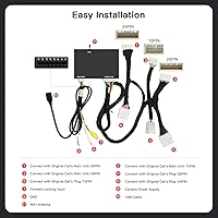 Vista 6 de CARabc Adaptador Inalámbrico Carplay Android Auto para Toyota con Entune2.0 2014-2019, Compatible